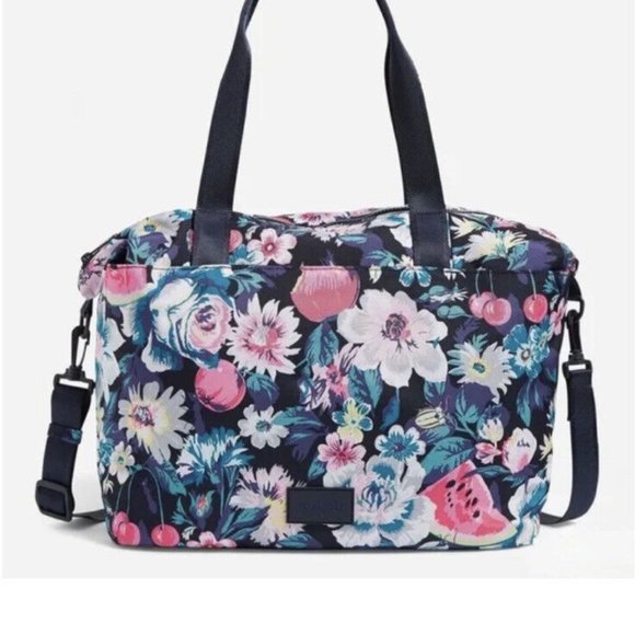 NWT Vera Bradley Large Lightweight Tote Bag Floral - Picture 7 of 8